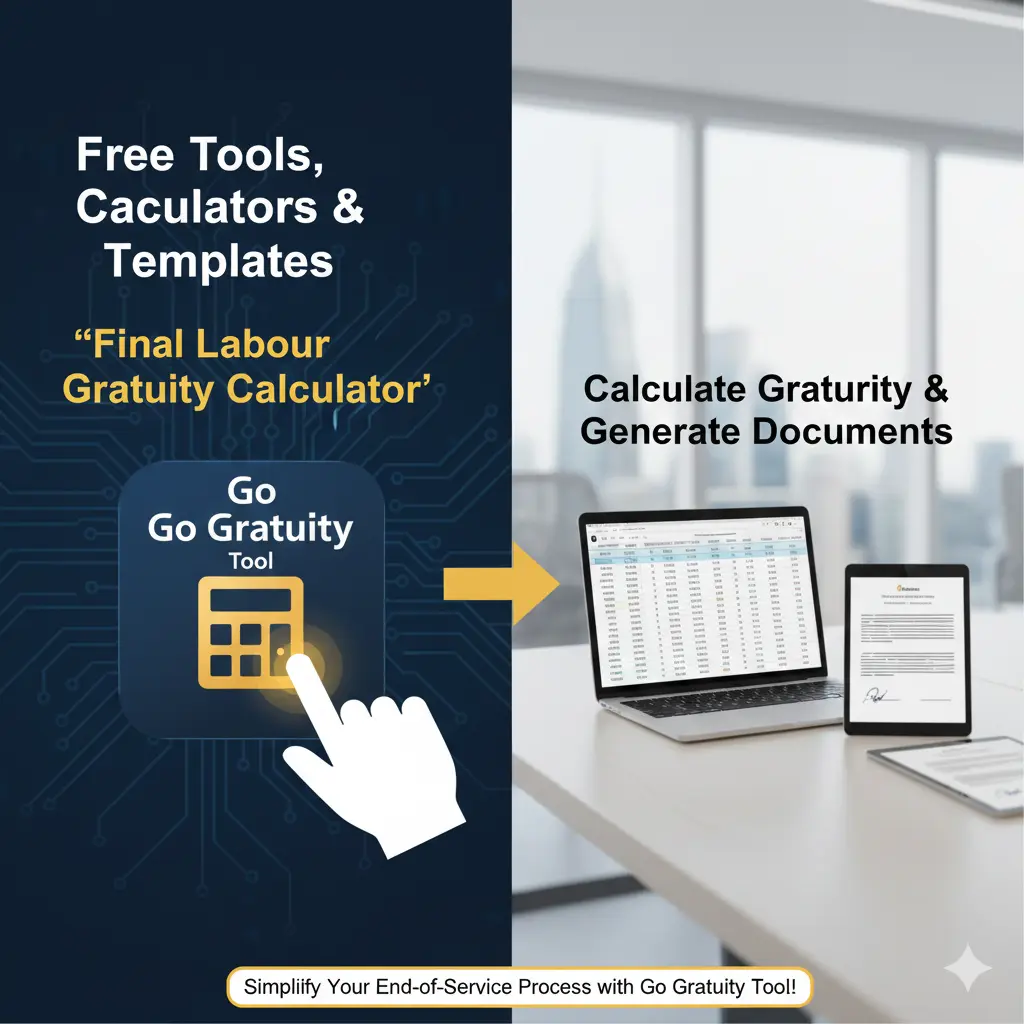 Free UAE labour law Gratuity Calculator and document generator